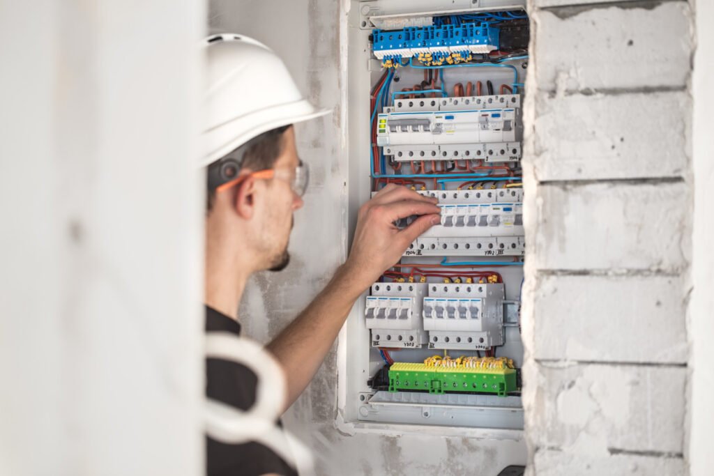 electrical panel and breakers